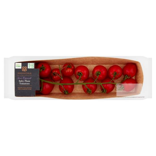 Co-op Irresistible Vine Ripened Baby Plum Tomatoes