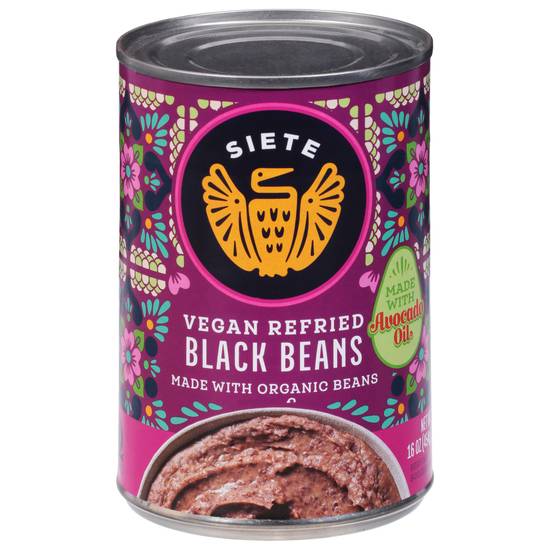 Siete Foods Vegan Refried Black Beans