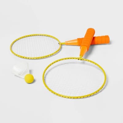 Sun Squad Badminton Set, Orange-Yellow (3 ct)