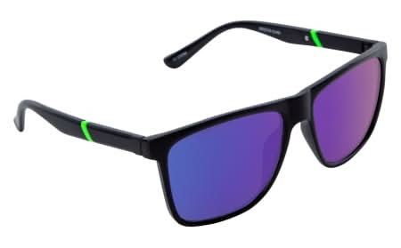 Mens Mirror Square Sunglasses Blue