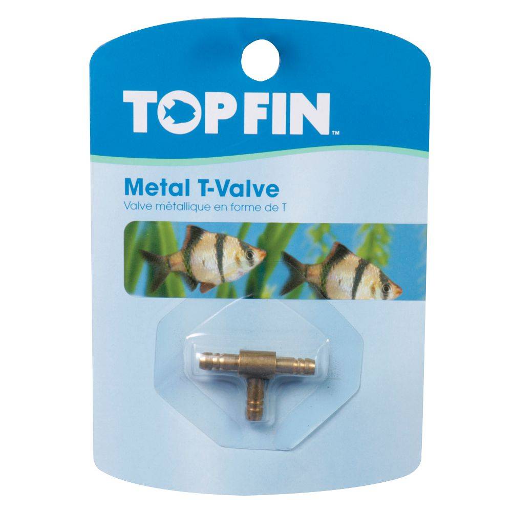Top Fin® Metal T-Valve (Color: Assorted, Size: 1 Count)
