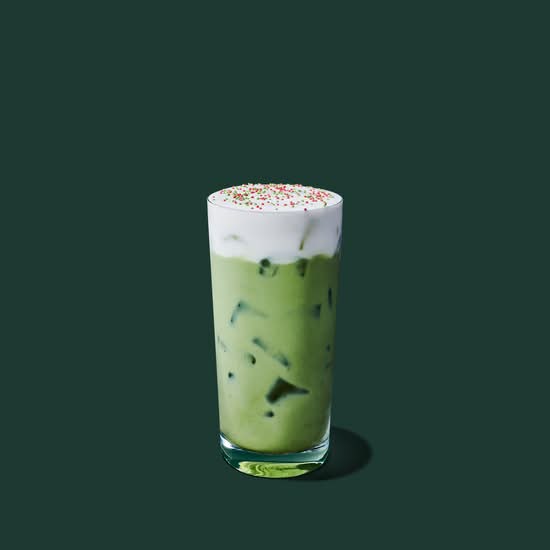 Iced Sugar Cookie Cream Matcha Latte