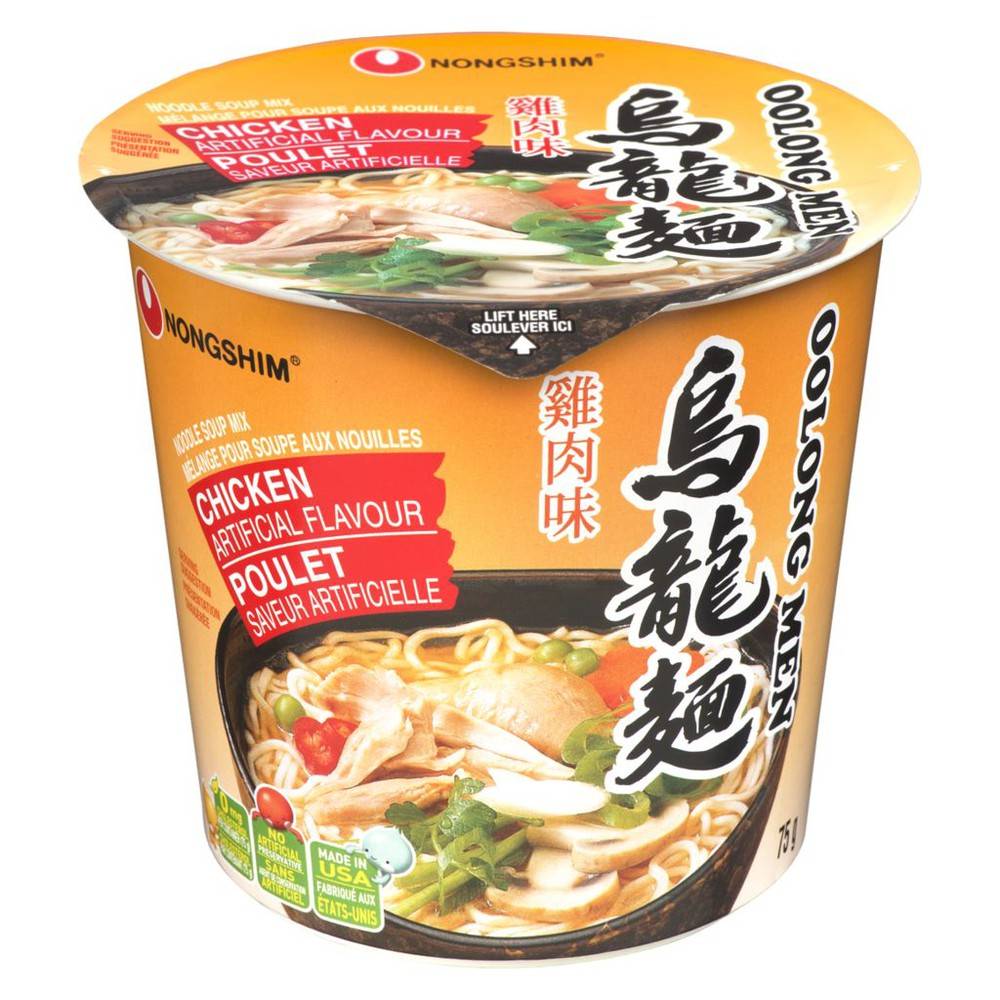 Nongshim Oolongmen Chicken Noodle Cup Soup (75 g)