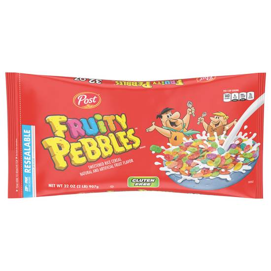 Post Fruity Pebbles Sweetened Rice Cereal (fruit)