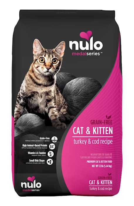 Nulo MedalSeries Grain-Free Turkey & Cod Dry Cat & Kitten Food, 12 lbs.