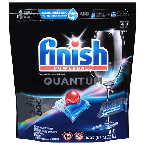 Finish Powerball Quantum Automatic Dishwasher Detergent (37 ct)