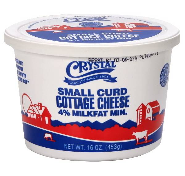 Crystal 4% Milkfat Small Curd Cottage Cheese (16 oz)