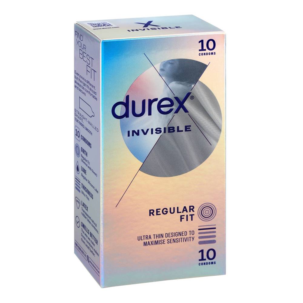 Durex Invisible Condoms 10pk