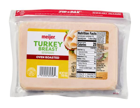 Meijer Oven Roasted Turkey Breast Lunchmeat (16 oz)