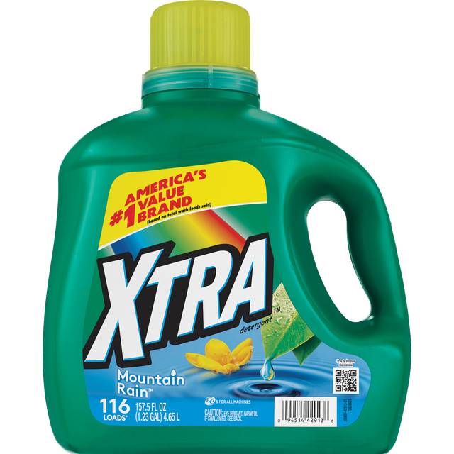 Xtra Liquid Laundry Detergent Mountain Rain (116 Loads)