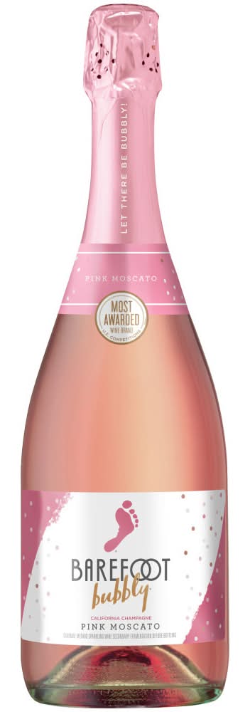 Barefoot Bubbly Pink Moscato Sparkling Champagne Wine (750 ml)