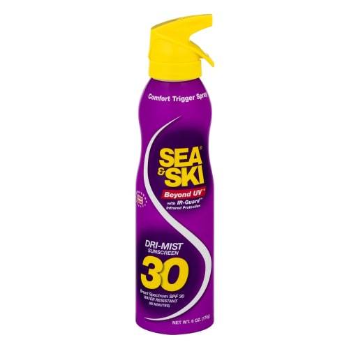 Sea & Ski Dri-Mist Sunscreen Spf 30 (6 oz)
