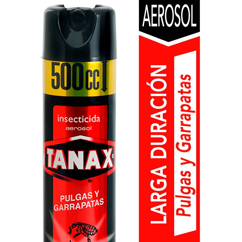 Tanax insecticida mata pulgas y garrapatas (aerosol 500 ml)