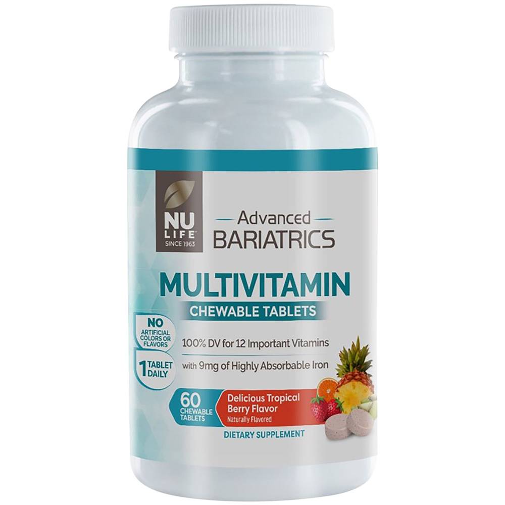 Advanced Bariatrics Multivitamin Chewable Tablets - Tropical Berry (60 Chewable Tablets)