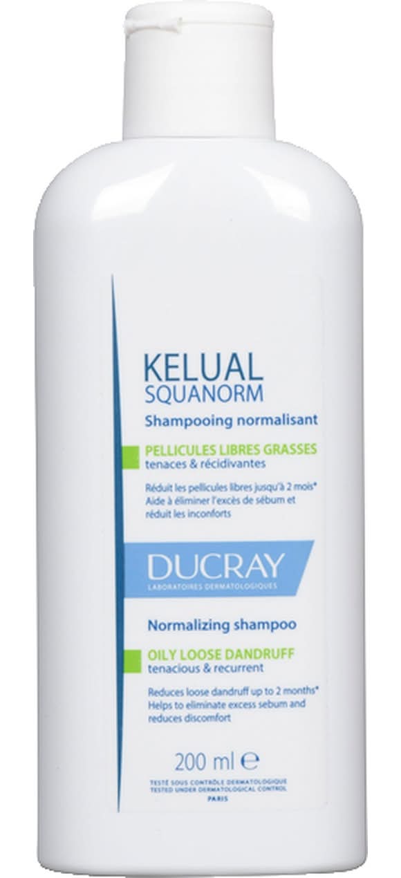 Ducray Kelual Squanorm Normalizing Shampoo, Fresh-Floral (200 ml)