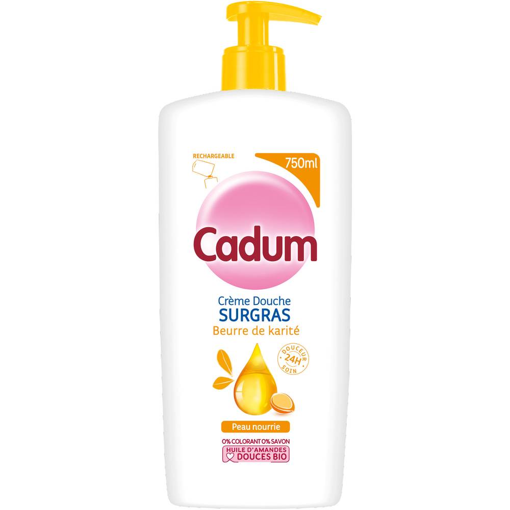 Cadum - Crème douche surgras karité flacon pompe