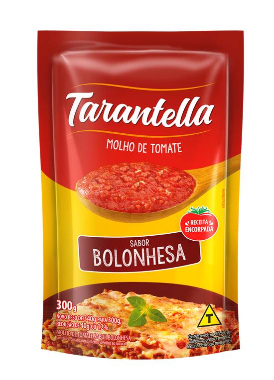 Tarantella molho de tomate sabor bolonhesa