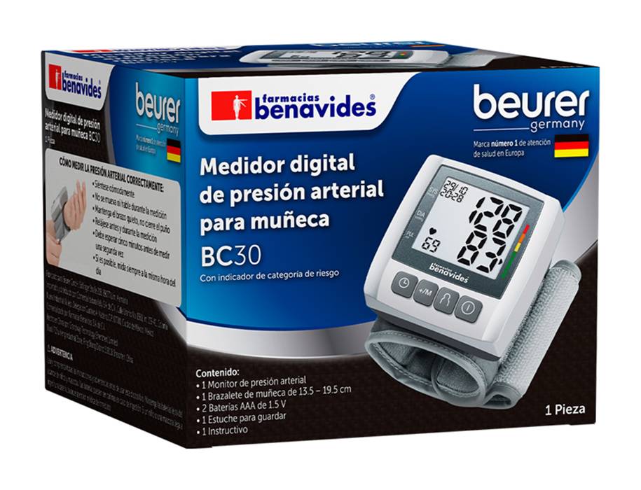 Beurer · Medidor digital de presión arterial para muñeca