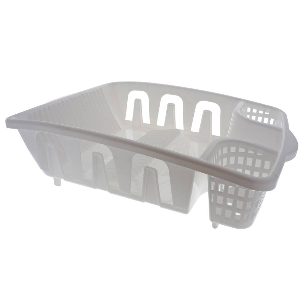 Dish drainer with inclinded drainboard