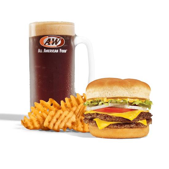 A&W Double Papa Burger Combo