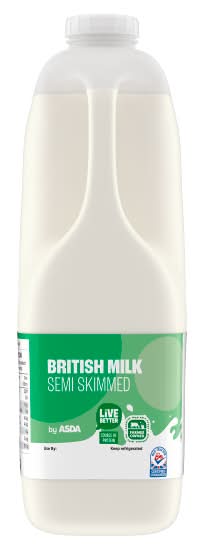 ASDA British Semi Skimmed Milk (1136ml)