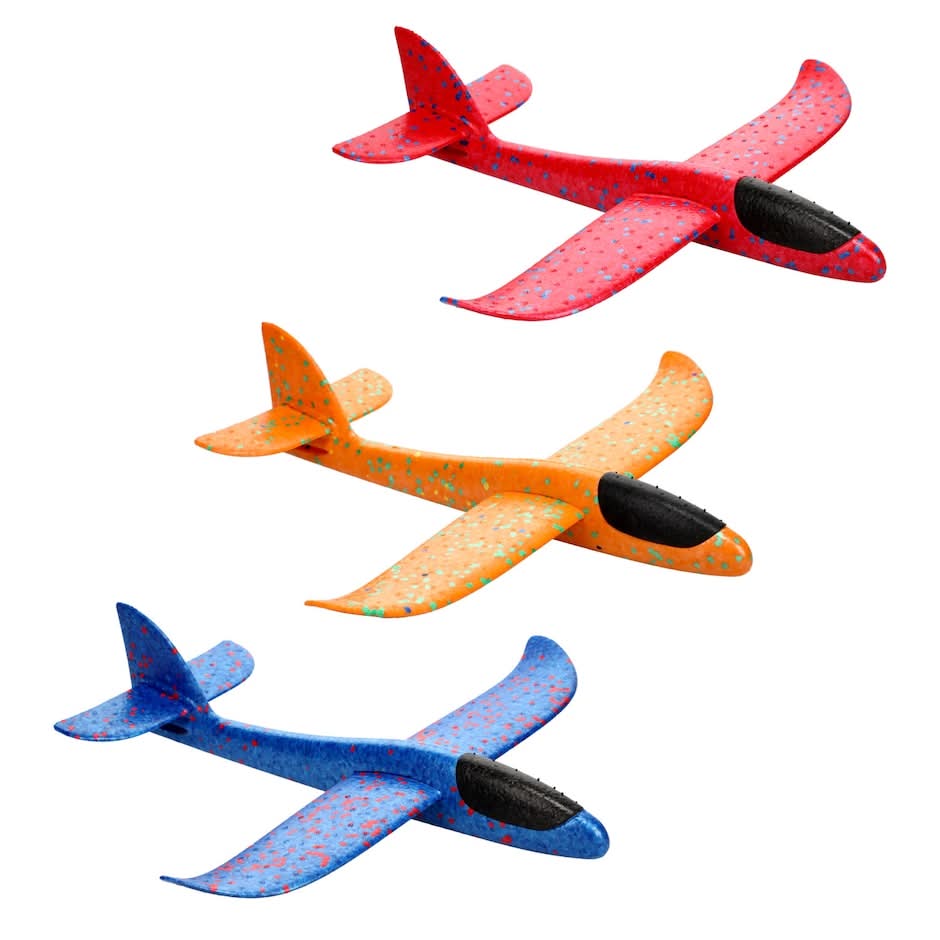 Outdoor Fun Foam Plane Glider, Assorted Colors, 1-ct.
