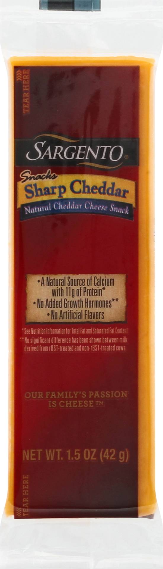 Sargento Sharp Cheddar Natural Cheese Snack