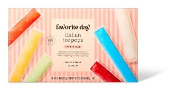 Favorite Day Italian Ice Pops Variety pack, Assorted (1.5 oz, 20 ct)
