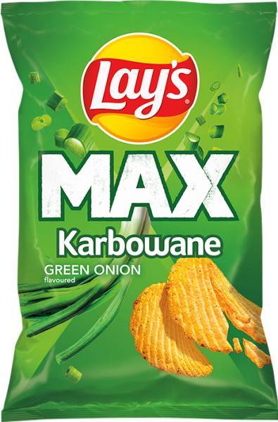 Lay's Max Karbowane Zielona Cebulka 120 g