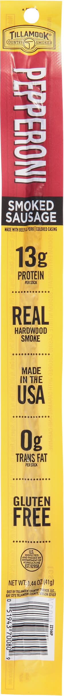 Tillamook Country Smokers Smoker Pepperoni Smoked Sausage (1.44 oz)
