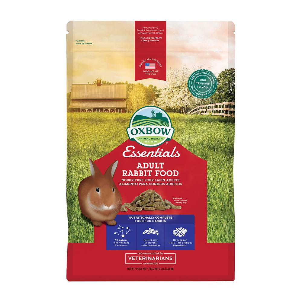 Oxbow essentials alimento para conejo adulto (2.25 kg)