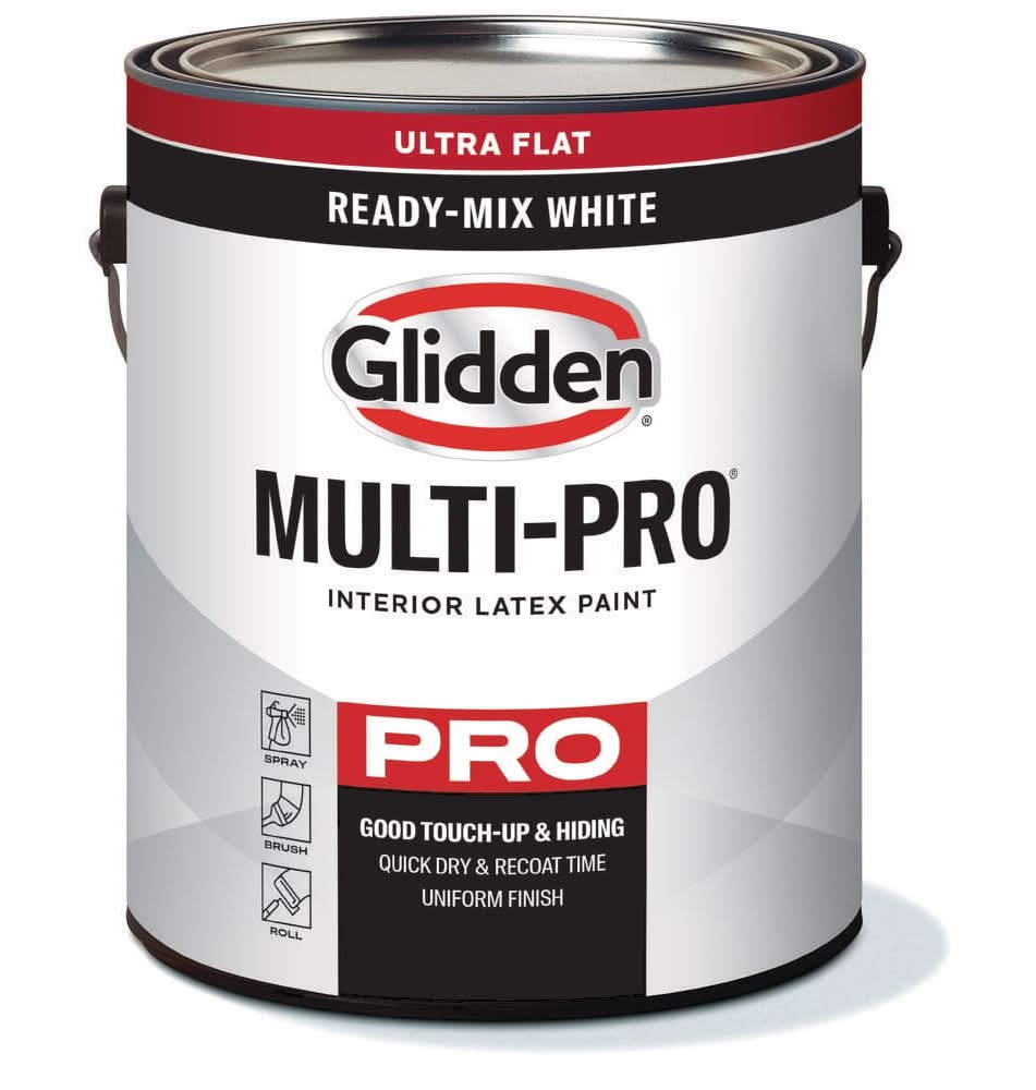 Glidden Multi-Pro 1 Gal. White Ultra Flat Interior Paint