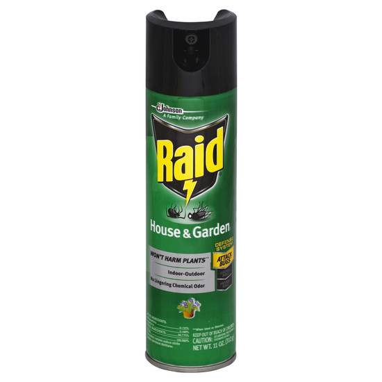 Raid House & Garden Insect Killer Insecticide Aerosol Spray