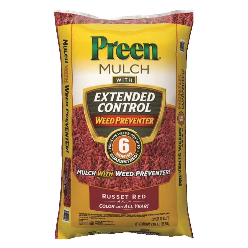 Preen 2-cu ft Red Mulch Plus Weed Control Mulch | 255154