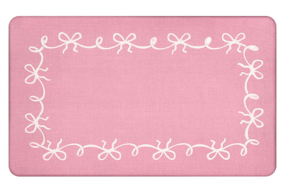 KIRKTON HOUSE 18x30 Valentines Day Comfort Mat - Ribbons Border