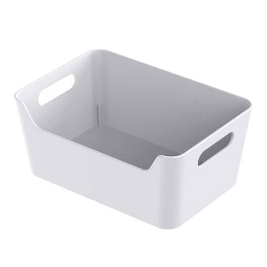 Simply Tidy Open Storage Bin, Medium, White