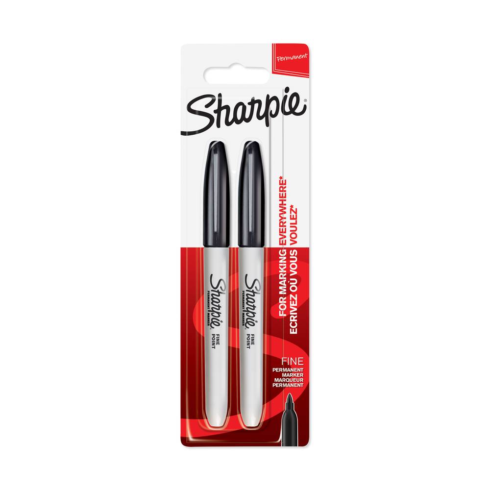 Sharpie - Marqueur fine noir  (2 pièces)