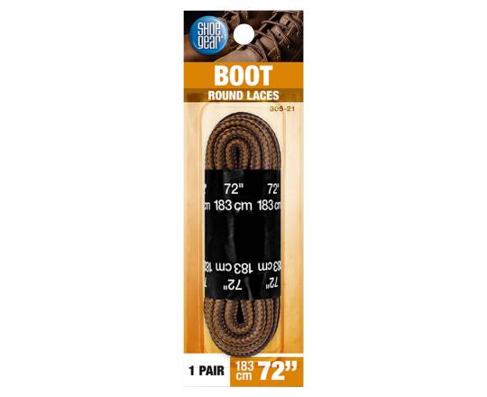 Shoe Gear Boot Round Laces, 72'', Brown