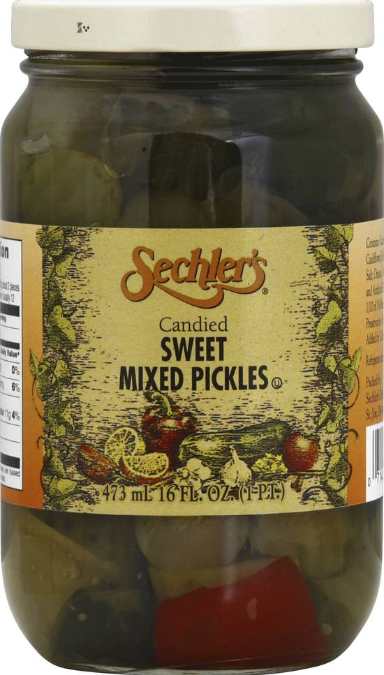 Sechlers Candied Sweet Mixed Pickles (16 fl oz) Delivery Near You
