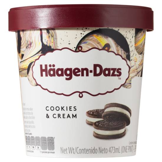 Häagen-dazs sorvete cookies & cream (473 ml)