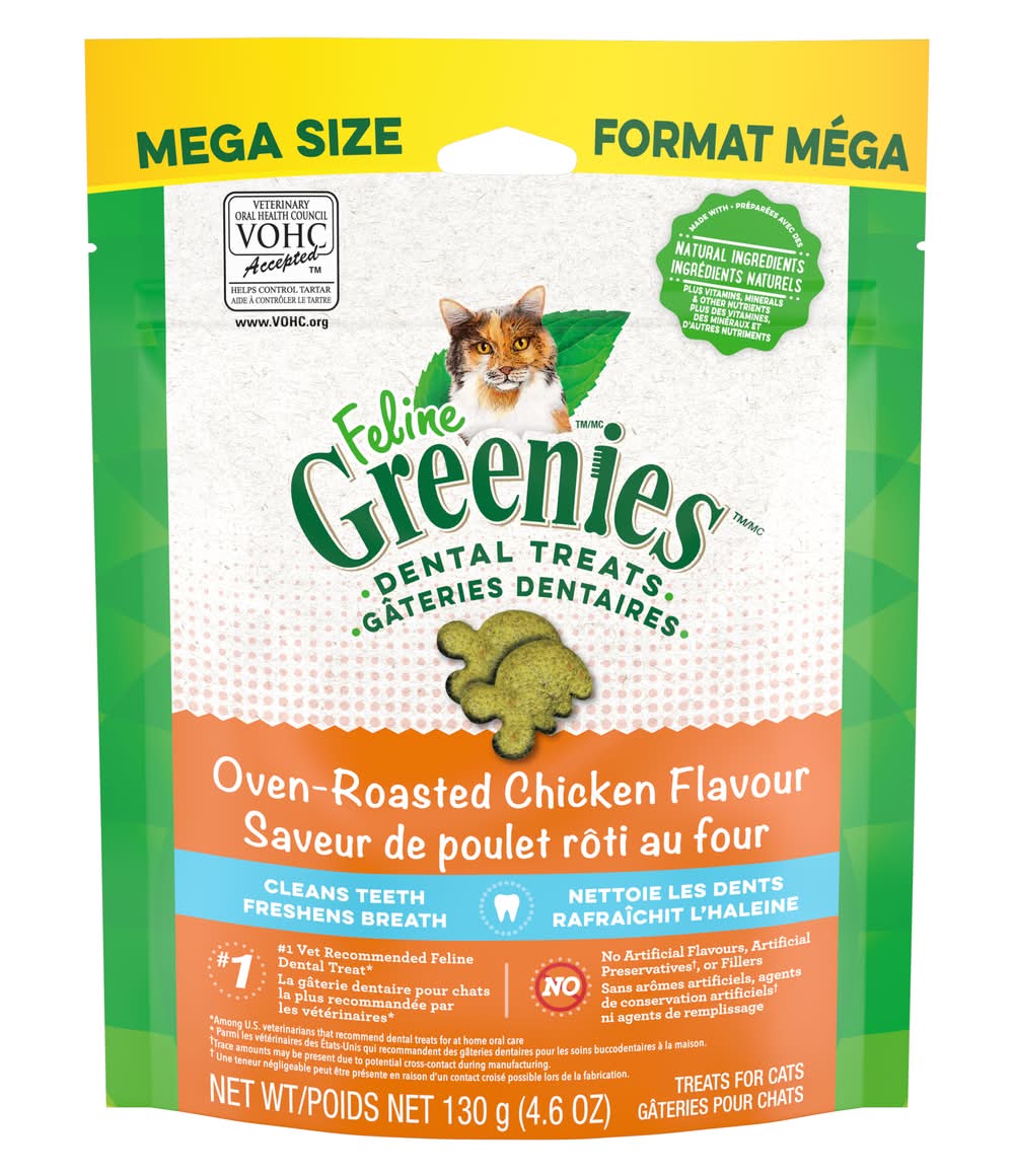 Greenies Oven Roasted Chicken Cat Dental Treats (0.13 kg)