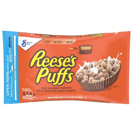 Reese's Puffs Peanut Butter Cereal (35 oz)