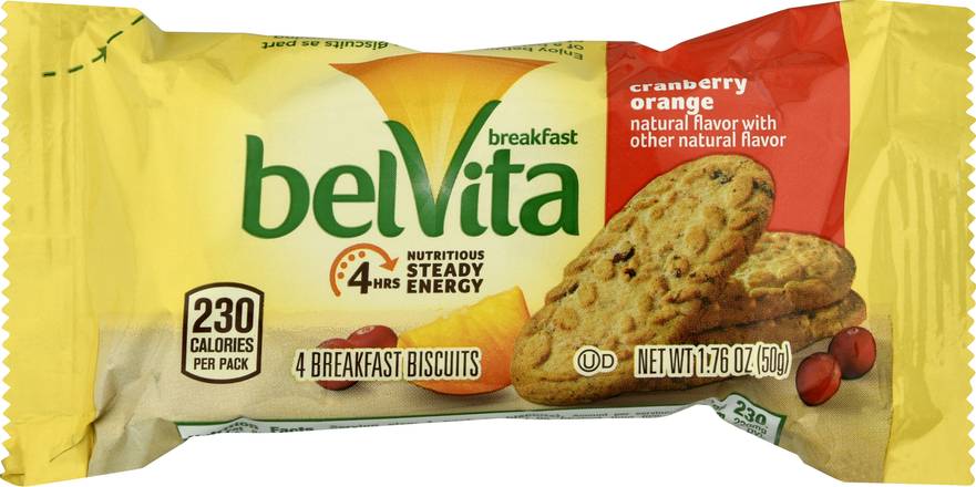 Belvita Breakfast Biscuits (4 ct) (cranberry-orange)