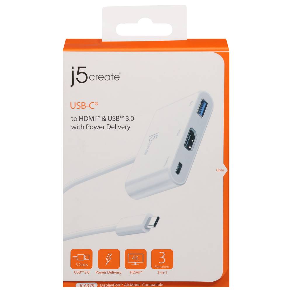 J5create Usb Type-C Hdmi White Usb 3.0 Adapter