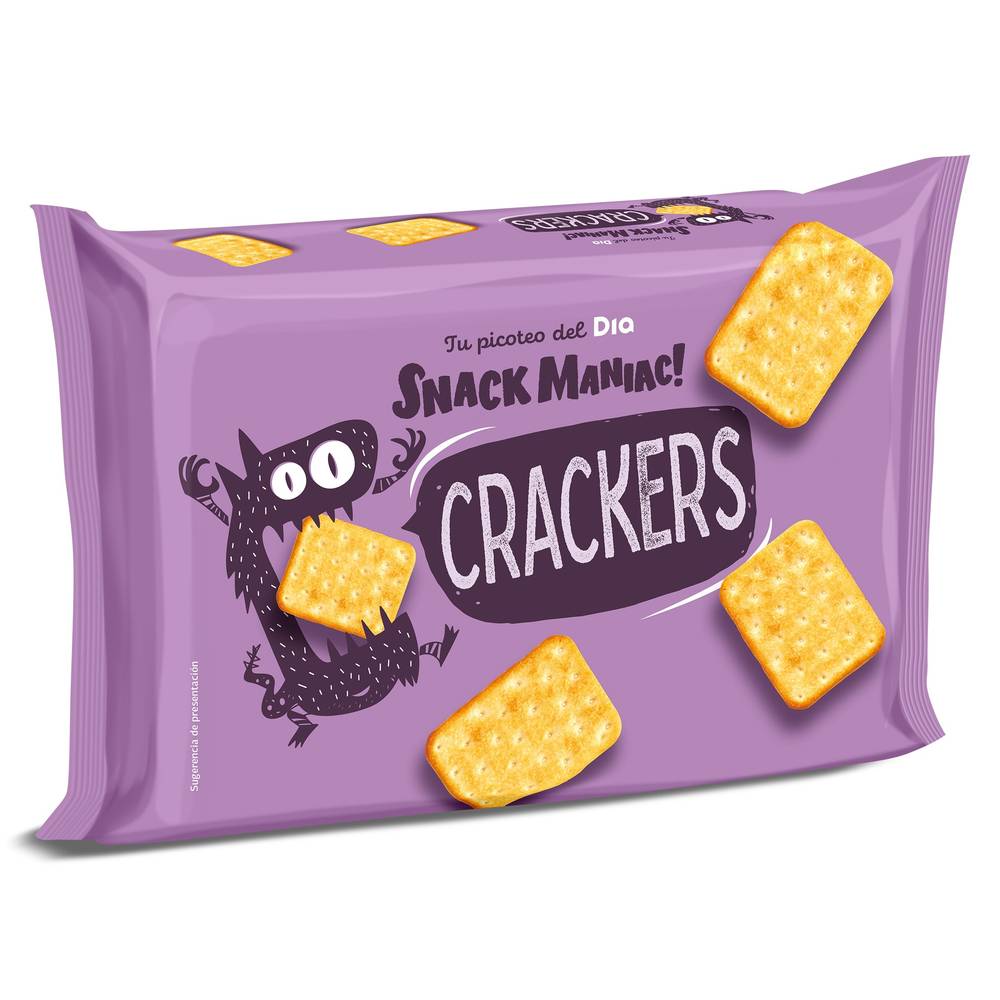 Galletas Crackers Saladas Snack Maniac De Dia Bolsa 300 G