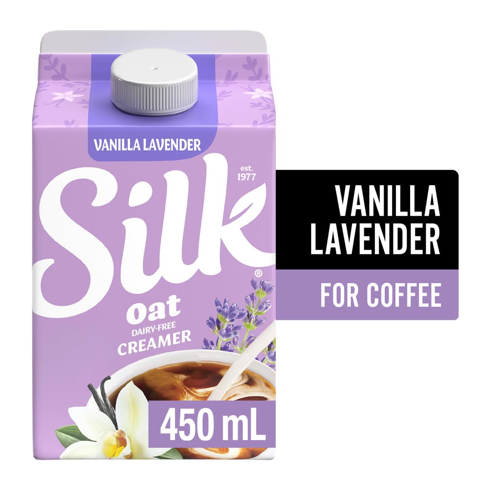 Silk Oat Dairy Free Coffee Creamer, Vanilla Lavender (450 ml)