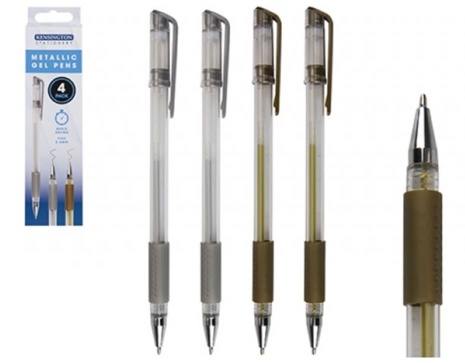 Kensington Gold-Silver, Metallic Gel Pens (4 pack)