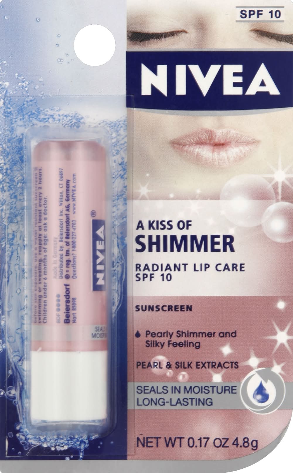 NIVEA Radiant Seals in Moisture Long-Lasting Spf 10 Lip Care (0.17 oz)