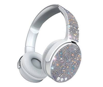 Art + Sound White Bling Wireless Headphones