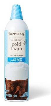 Favorite Day Coffee Shop Cold Foam, Vanilla Sweet Cream (13 oz)